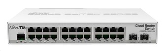 MikroTik Cloud Router Switch CRS326-24G-2S+IN, 800MHz CPU, 512MB RAM, 24xLAN, 2x SFP+, vč. L5 licence
