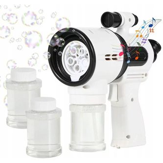 Pistole na mýdlové bubliny se světelným a zvukovým efektem