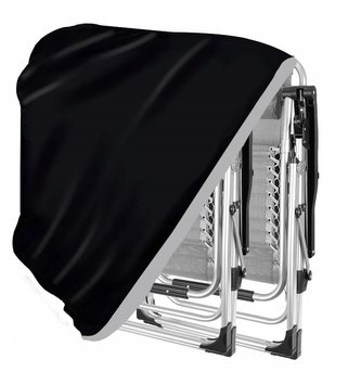 Krycí plachta na zahradní lehátka 70 x 30 x 100 cm 1 ks černá