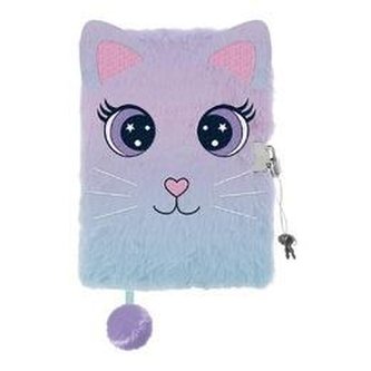 Pamiętnik z kłódką A5/96K włochacz Kot