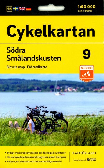 Cykelkartan Blad 9 Södra Smålandskusten 1:90000
