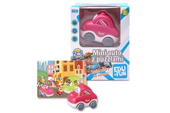 Mini auto z puzzlami taxi Edu&Fun;