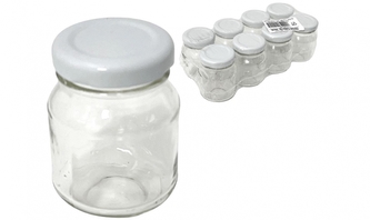 Sklenice zavařovací  85ml s víčkem 8ks