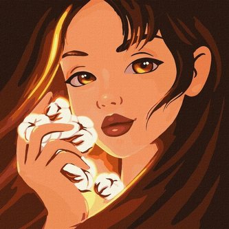 Malowanie po numerach - Magiczna bawełna 40x40cm