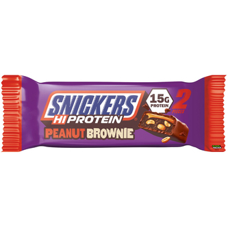 Snickers HiProtein peanut brownie 50 g (arašídy-brownie)