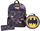 Školní batoh DC Comics|Batman s příslušenstvím - svačinový box - pouzdro - klíčenka (objem batohu 12 litrů|29 x 41 x 10 cm)