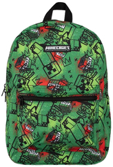 Školní batoh Minecraft: TNT Sketch (objem 14,4 litrů|30 x 40 x 12 cm) zelený polyester