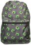 Školní batoh Minecraft: Creeper (objem 14,4 litrů|30 x 40 x 12 cm) šedý polyester