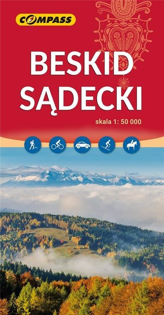 Mapa turystyczna - Beskid Sądecki 1: 50 000 w.2023