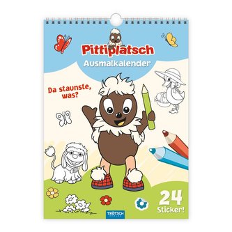 Trötsch Ausmalkalender immerwährend Pittiplatsch