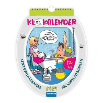 Trötsch Formkalender Klokalender 2024 - Unterhaltsames für lange Sitzungen