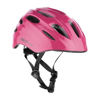 MTW01 RŮŽOVÁ VEL.S (47-55 CM) HELMA S BLIKAČKOU NILS EXTREME