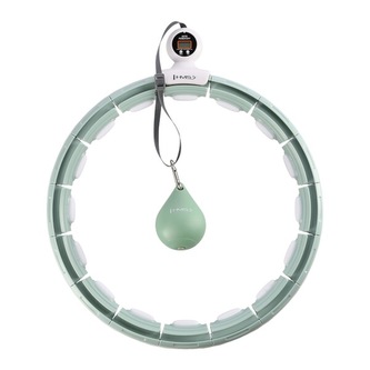 HHM15 ZELENÁ HULA HOOP OBRUČ SE ZÁVAŽÍM, MAGNETY A POČÍTADLEM HMS