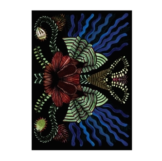 Christian Lacroix Fleurs Cannibales A6 Notebook