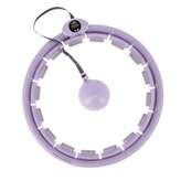 HHW09 FIALOVÁ MASÁŽNÍ HULA HOOP OBRUČ SE ZÁVAŽÍM A POČÍTADLEM HMS