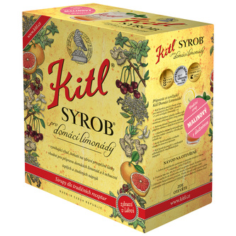 Kitl Syrob Malinový 5l - bag-in-box
