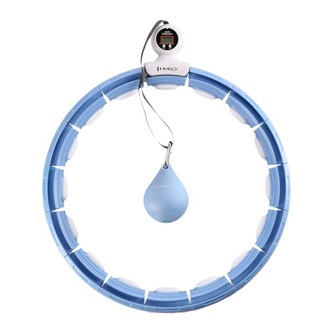 HHM15 MODRÁ HULA HOOP OBRUČ SE ZÁVAŽÍM, MAGNETY A POČÍTADLEM HMS