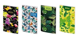 Kalendarz 2024 A6 Tygodniowy PCV MIX