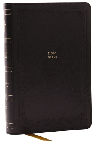 NKJV Compact Paragraph-Style Bible w/ 43,000 Cross References, Black Leathersoft, Red Letter, Comfort Print: Holy Bible,
