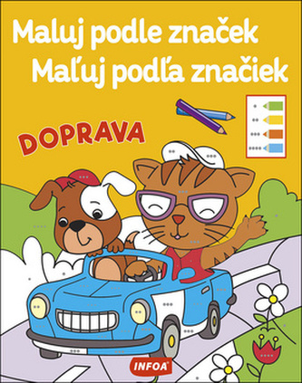 Doprava - Maluj podle značek / Maľuj podľa značiek neuveden