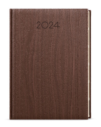 Denní diář 2024 Ctirad s výsekem Wood hnědá