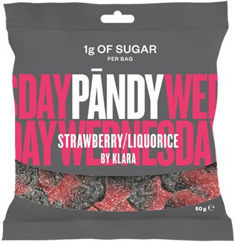Pandy Candy 50 g strawberry liquorice (jahoda-lékořice)