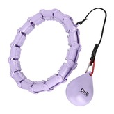 OHA02 FIALOVÁ MASÁŽNÍ HULA HOOP OBRUČ SE ZÁVAŽÍM ONE FITNESS