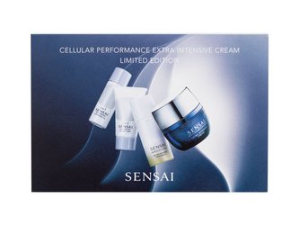 Sensai Cellular Performance denní pleťový krém Cellular Performance Extra Intensive Cream 40 ml + čisticí olej Silky Purifying Cleansing Oil 30 ml + čisticí mýdlo Silky Purifying Creamy Soap 30 ml + denní pleťový krém Absolute Silk Micro Mousse Treatment