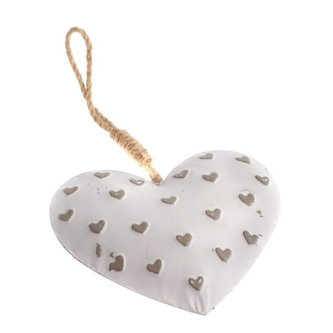 Kovové závesné srdce so srdiečkami