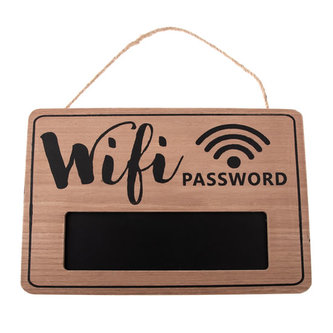 Drevená ceduľka WIFI