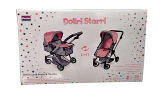 Kočárek kovový 2v1