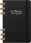 Moleskine Spirálový plánovací zápisník Life 2024 černý L