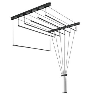 Sušák stropní 60x190 cm černý