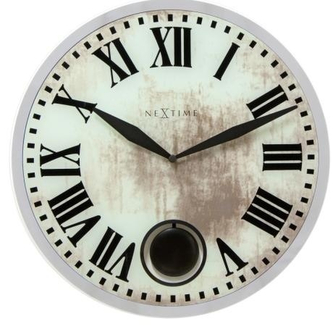 Designové nástěnné kyvadlové hodiny 8162 Nextime Romana 43cm