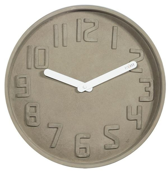 Designové nástěnné kameninové hodiny CL0127 Fisura 35cm