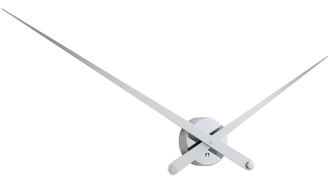 Designové nástěnné hodiny Future Time FT9110SI Hands chrome 100cm