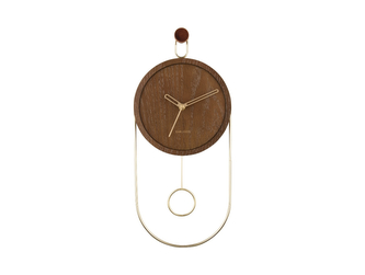 Designové kyvadlové nástěnné hodiny 5892DW Karlsson 46cm