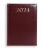 Terminarz 2024 A5 dzienny Madrid - bordowy