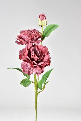 Podzimní růže bordó 68 cm