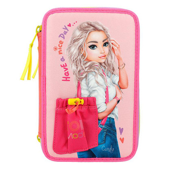 Penál 3 patra s výbavou Top Model, Candy - Have a nice day