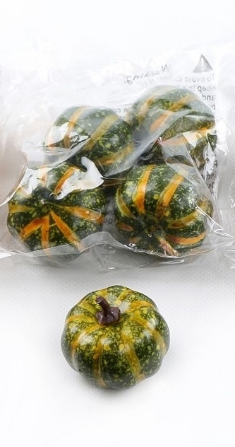 Ozdobná dýně zelená, sada 5 ks