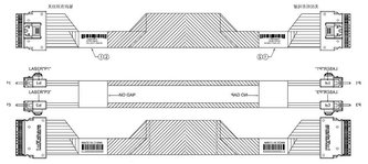 SFF-8654-8i (SlimSAS ×8) rovný -> SFF-8654-8i (SlimSAS ×8) rovný, 67cm, 85ohm kabel (NVMe4)