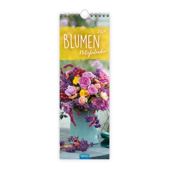 Trötsch Streifenkalender Blumen 2024 - Notizkalender