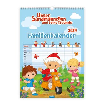 Trötsch Unser Sandmännchen XL-Familienplaner Familienkalender Unser Sandmännchen und seine Freunde 2024