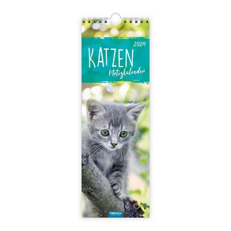 Trötsch Streifenkalender Katzen 2024 - Notizkalender