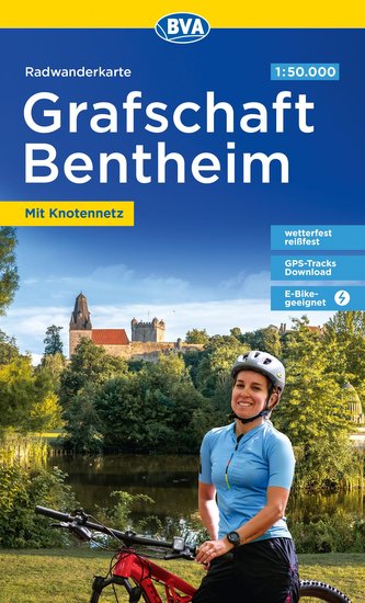 Radwanderkarte BVA Radwandern in der Grafschaft Bentheim 1:50.000, reiß- und wetterfest, E-Bike-geeignet, mit kostenlosem GPS-Do