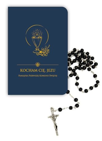 Kocham Cię Jezu. Pamiątka I Komunii Św. + różaniec Kocham Cię Jezu. Pamiątka I Komunii Św. + różaniec