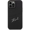 Karl Lagerfeld Saffiano Card Slot Metal Signature kryt iPhone 13 Pro Max černý