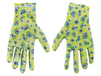 ZAHRADNICKÉ PRACOVNÍ RUKAVICE PRAKTYCZNA POTAŽENÉ -S