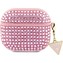 Guess Rhinestones Triangle Metal Logo pouzdro AirPods 3 růžové